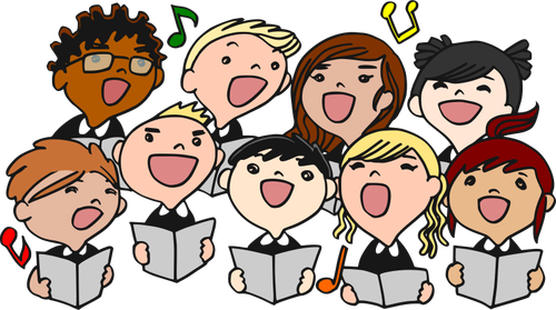 Children Singing in a choir